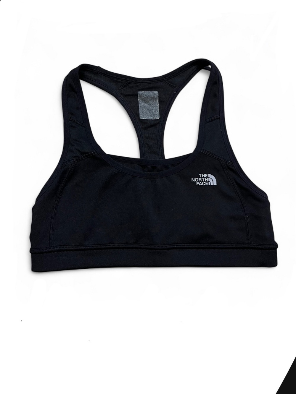 The North Face Black Performance Sports Bra with Logo Tag